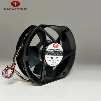Czarny PBT z tworzyw sztucznych CPU wentylator prądu stałego 120x120x38mm Wydzielony sygnał wentylator chłodzący prądu stałego