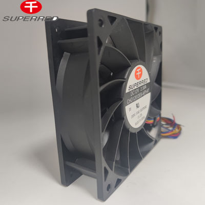 Plast PBT DC chłodzący wentylator w kształcie kwadratowym z łożyskiem kulkowym / łożyskiem rękawem