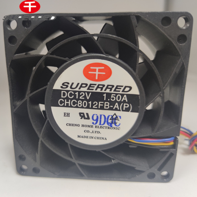 Wysokiej wydajności i niezawodności 12V DC CPU Fan PBT 94V0 ramy