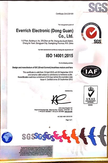 Chiny Cheng Home Electronics Co.,Ltd Certyfikaty